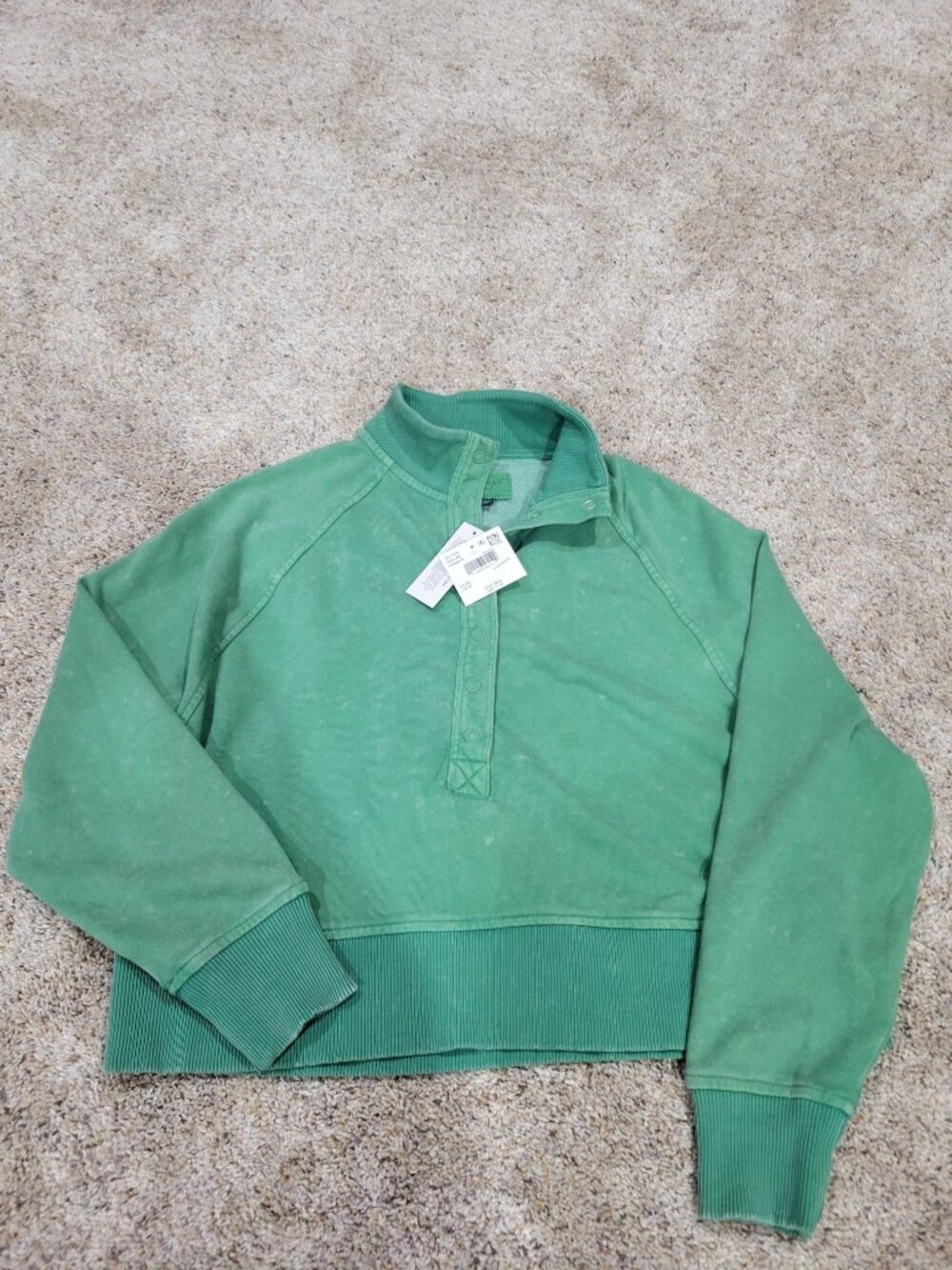 AE Green Cropped Sweatshirt -XS - NWT
